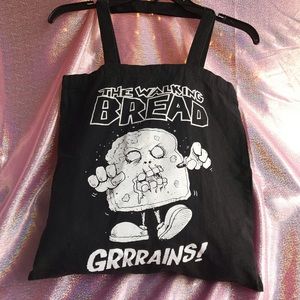 SOLD! “The Walking Bread” tote bag 🍞🧟‍♀️